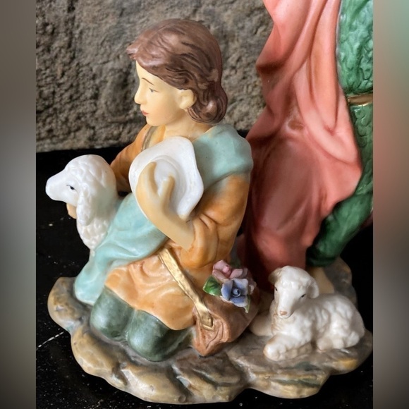 ๐ VINTAGE Porcelain Christmas Nativity HOLIDAY Treasures Blessed Holiday - Picture 8 of 14